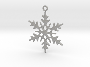 Little Romantic Snowflake Pendant in Aluminum