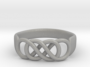 Double Infinity Ring 14.1 mm Size 3 in Aluminum