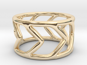 Ring Arrow in 14k Gold Plated Brass