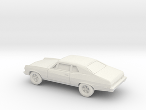 1/87 1971-74 Chevrolet Nova in White Natural Versatile Plastic