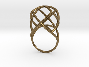 TETRAHEDRON STAR, Ring Nº1 in Polished Bronze