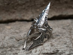 Witch King ring size 11 US in Polished Silver