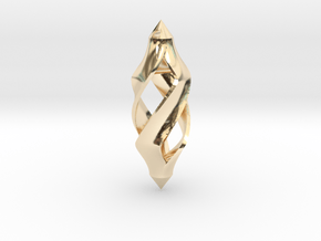 Twisted in 14k Gold Plated Brass