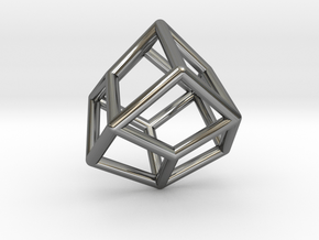  0463 Trapezohedron E (01) #001 in Fine Detail Polished Silver