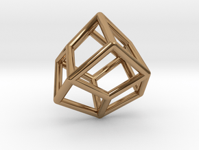  0463 Trapezohedron E (01) #001 in Polished Brass