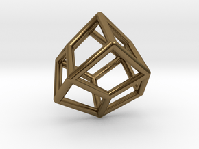  0463 Trapezohedron E (01) #001 in Polished Bronze