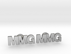 Monogram Cufflinks MMG in Fine Detail Polished Silver