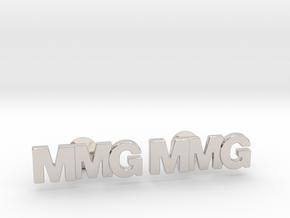 Monogram Cufflinks MMG in Platinum
