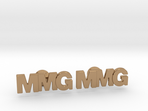 Monogram Cufflinks MMG in Polished Brass