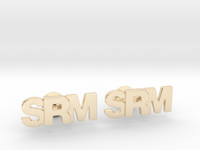 Monogram Cufflinks SRM in 14K Yellow Gold