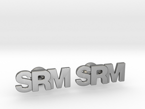 Monogram Cufflinks SRM in Polished Silver