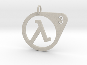 Half Life 3 Confirmed Pendant in Natural Sandstone