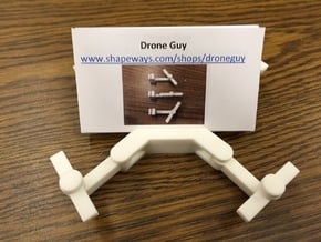 Folding Drone Business Card Holder in White Processed Versatile Plastic