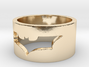 Batman Ring Size 10 in 14K Yellow Gold