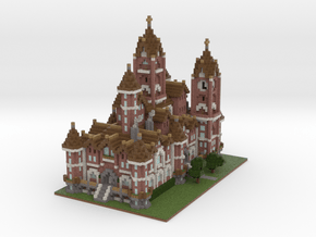 Minecraft Victorian Mansion in Full Color Sandstone
