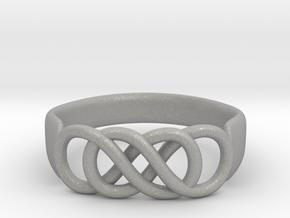 Double Infinity Ring 14.5mm Size3-0.5 in Aluminum