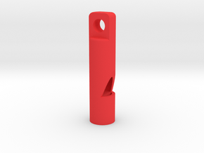 Whistle - small, powerful  ! ( 90 - 91 dB ) in Red Processed Versatile Plastic