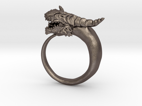 Dragon Sire Royal ( Size 9 5/8) in Polished Bronzed Silver Steel: 7.5 / 55.5