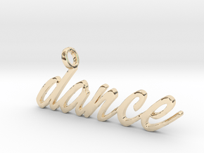 Dance Pendant DANCE!!! in 14K Yellow Gold