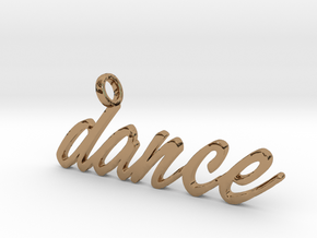 Dance Pendant DANCE!!! in Polished Brass