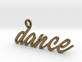 Dance Pendant DANCE!!! in Polished Bronze