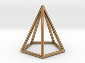 Pyramid Pendant in Polished Brass