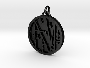 PRINTS MONEY - THE SIGIL OF WEALTH AND HAVING in Matte Black Steel