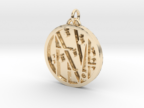 PRINTS MONEY - THE SIGIL OF WEALTH AND HAVING in 14k Gold Plated Brass