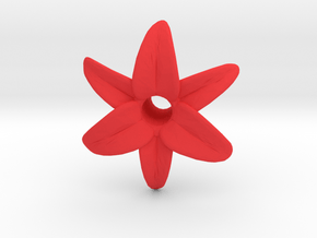 Lily Blossom (hollow) in Red Processed Versatile Plastic