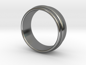  Ø 16.51 Mm Classic Beauty Ring Ø 0.650 Inch in Fine Detail Polished Silver