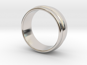  Ø 16.51 Mm Classic Beauty Ring Ø 0.650 Inch in Rhodium Plated Brass