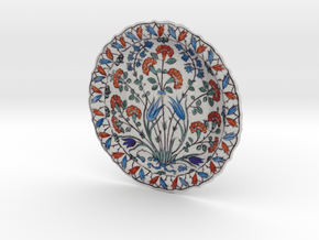 Iznik Polychrome Pottery Dish in Full Color Sandstone