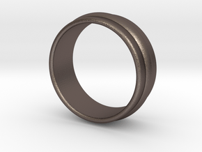 Ø19.84 Mm Classic Beauty RIng Ø0.781 Inch in Polished Bronzed Silver Steel