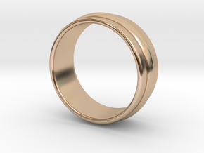 Ø19.84 Mm Classic Beauty RIng Ø0.781 Inch in 14k Rose Gold Plated Brass