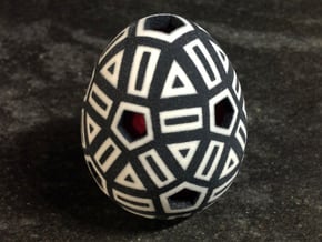 Mosaic Egg #16 in Full Color Sandstone