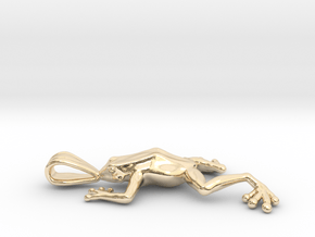 Poison Arrow Frog Pendant in 14K Yellow Gold