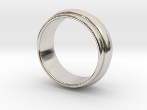 Ø 19.62 Mm Classic Beauty Ring Ø 0.772 Inch in Platinum