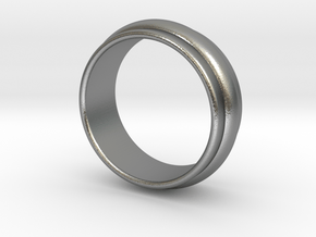 Ø 19.62 Mm Classic Beauty Ring Ø 0.772 Inch in Natural Silver