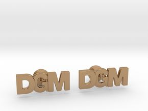 Monogram Cufflinks DGM in Polished Brass