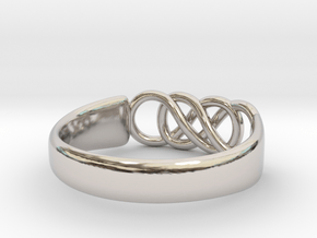 Double Infinity Ring 15.3mm Size4-0.5 in Platinum