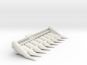 N Series 8 Row in White Natural Versatile Plastic