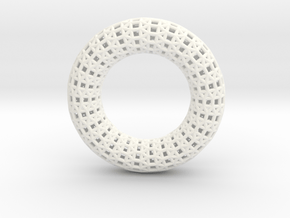 0480 Tilings [3,3,3,4,4] on Torus in White Processed Versatile Plastic
