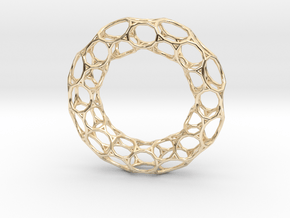 0483 Tilings [3,12,12] on Torus in 14k Gold Plated Brass