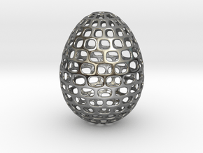 Running - Decorative Egg - 2.3 inches in Fine Detail Polished Silver