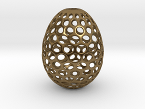 Aerate - Decorative Egg - 2.2 inches in Polished Bronze
