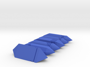 Crystal dice set in Blue Processed Versatile Plastic