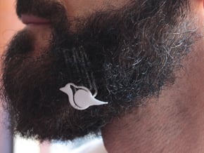 Robin for beard - lateral wearing in White Natural Versatile Plastic