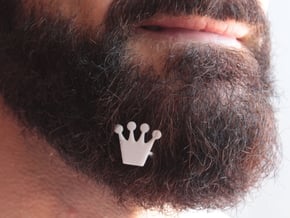 Crown for beard - front wearing in White Natural Versatile Plastic