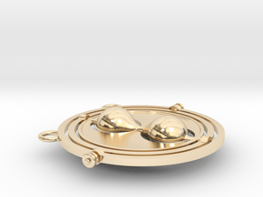 Time Turner necklace in 14k Gold Plated Brass