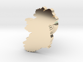 Ireland cufflink  in 14k Gold Plated Brass
